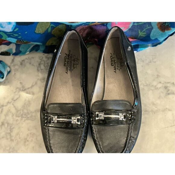 Life Stride Black Loafers Woman’s Size 9 Velocity with Memory Foam‎ - Picture 2 of 5